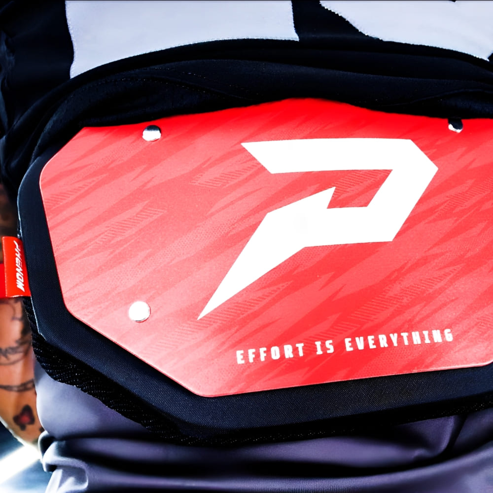 Playmaker Base: American Football Back Plate Phenom Elite Rot - Chrom Produktbild 1